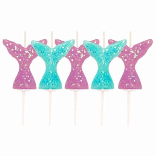 Glitter Mermaid Tail Candles