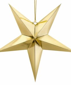 Gold Hanging Star Decoration