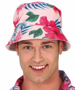 Hawaiian Flamingos Bucket Hat