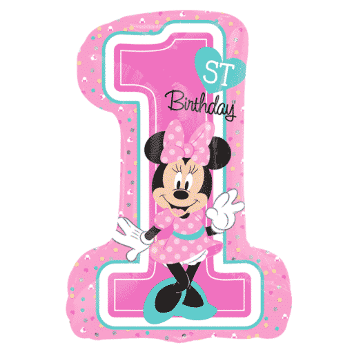 Minnie Mouse 1st Birthday SuperShape Foil Balloon