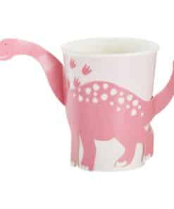 Pink Dinosaur Paper Cups