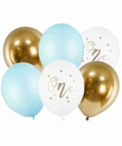 Pastel Blue Age 1 Balloon Bundle