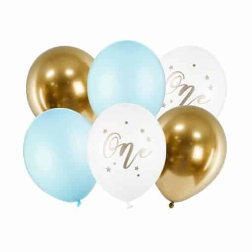 Pastel Blue Age 1 Balloon Bundle