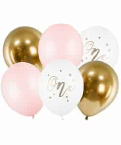 Pastel Pink Age 1 Balloon Bundle