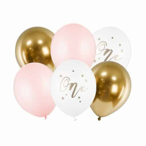 Pastel Pink Age 1 Balloon Bundle