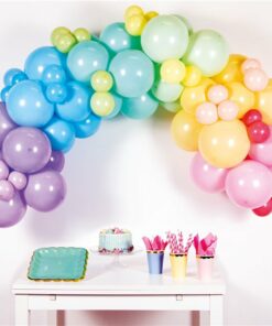 Pastel Rainbow Balloon Arch Garland DIY Kit