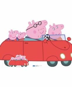 Peppa Pig Family Car Cardboard Cutout