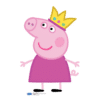 Peppa Pig Princess Cardboard Cut Out Prop