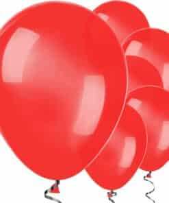 Red Metallic Latex Balloons