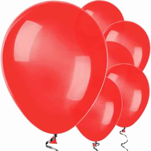 Red Metallic Latex Balloons