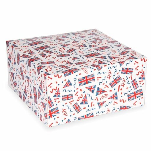 Union Jack Cake Box