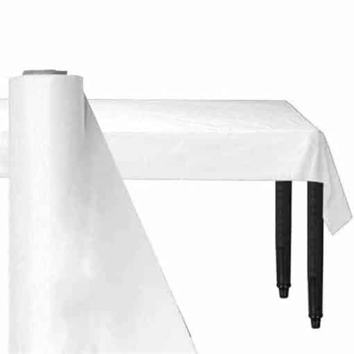 White Jumbo Plastic Banqueting Roll For Trestle Tables