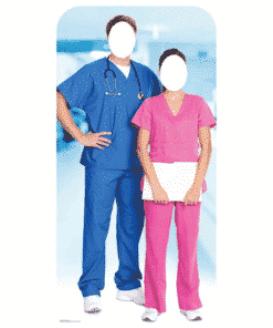 Doctor & Nurse Stand-In Lifesize Cardboard Cutout