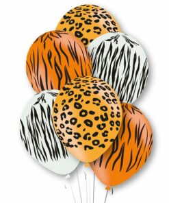 Animal Print Party Latex Balloons