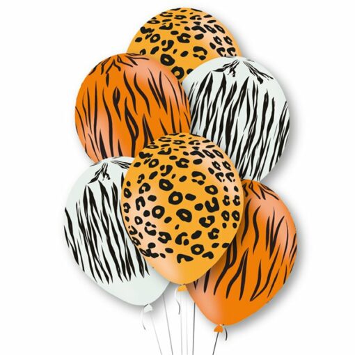 Animal Print Party Latex Balloons