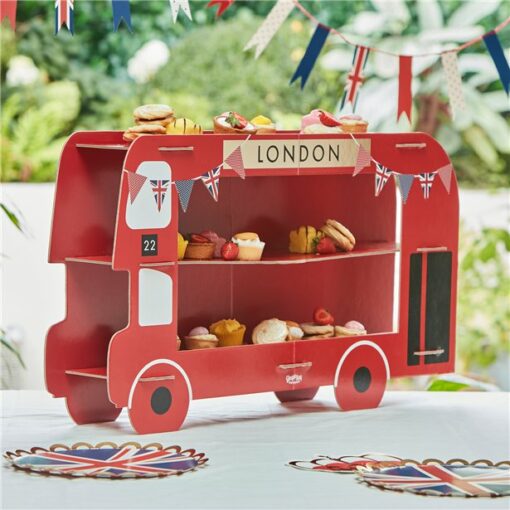 Double Decker Bus Treat Stand