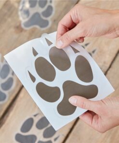 Let's Go Wild Animal Paw Print Floor Stickers