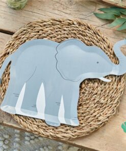 Let's Go Wild Elephant Paper Plates