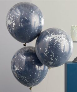 Mix It Up Blue Double Stuffed Latex Balloons