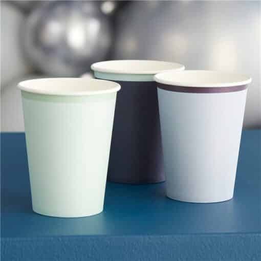 Mix It Up Blue Eco Paper Cups