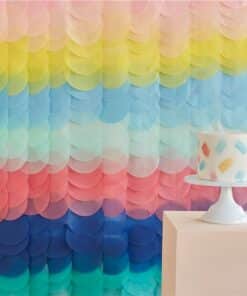 Mix It Up Brights Tissue Paper Disc Backdrop