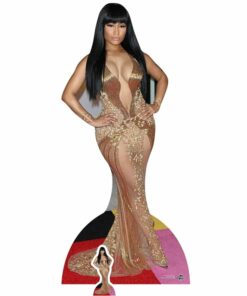 Nicki Minaj Gold Dress Cardboard Cutout