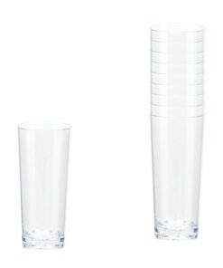 Clear Plastic Mini Cordial Glasses - 56ml