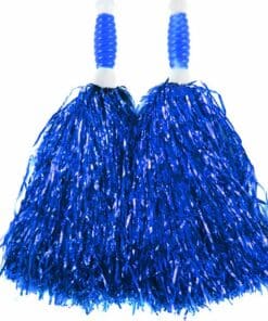 Metallic Blue Pom Poms