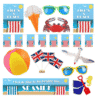 Seaside Beach Hut Decoration & Novelty Pack