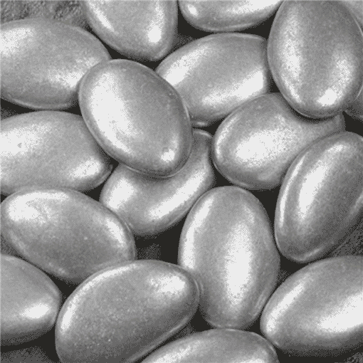 Silver Metallic Chocolate Dragees