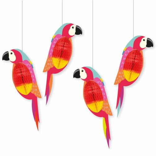 Hanging Parrot Decorations