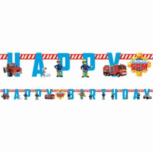 Fireman Sam Happy Birthday Banner