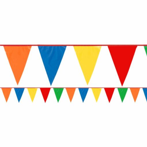 Giant Multi Coloured Plastic Bunting