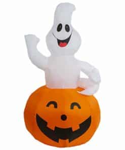 Light Up Inflatable Halloween Ghost in Pumpkin