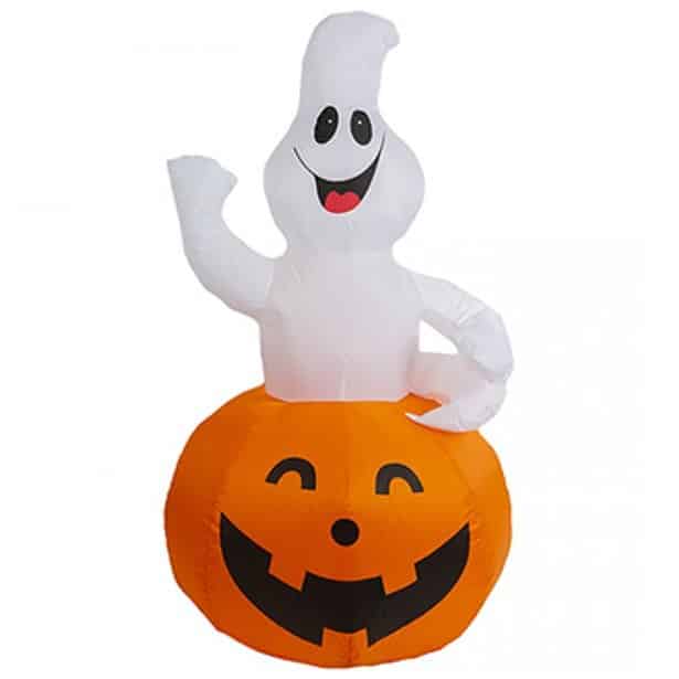 Light Up Inflatable Halloween Ghost in Pumpkin - Next Day Delivery