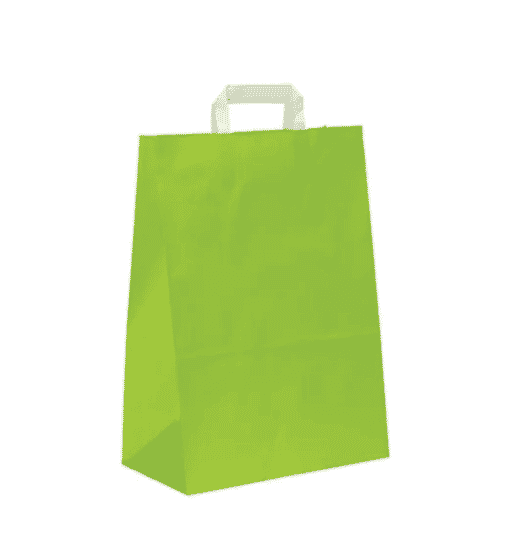 Lime Green Paper Gift Bags