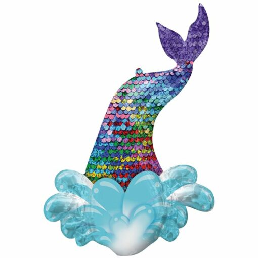 Mermaid Sequin Tail Giant Foil Balloon