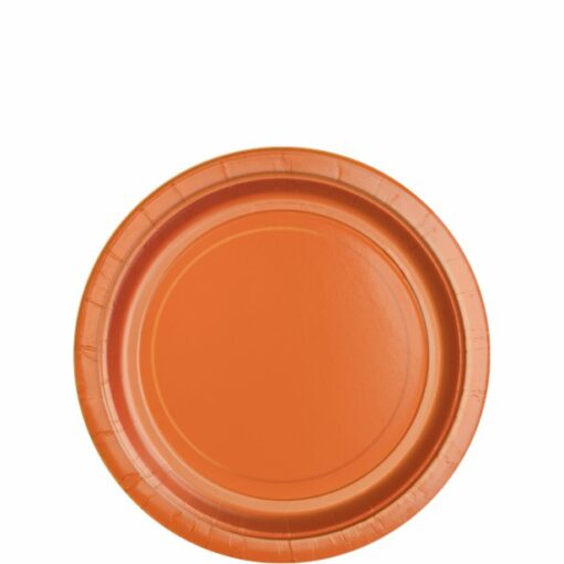 Orange Paper Dessert Plates