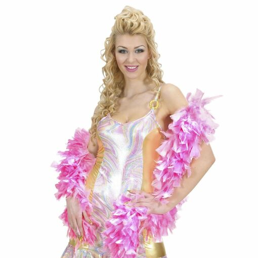 Pink & White Feather Boa