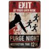 Purge Games Sign