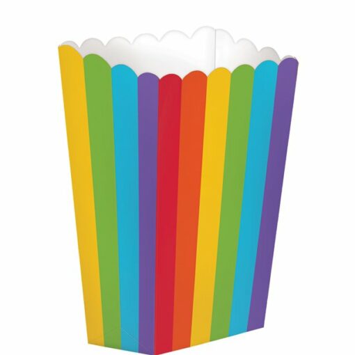 Small Rainbow Popcorn Boxes