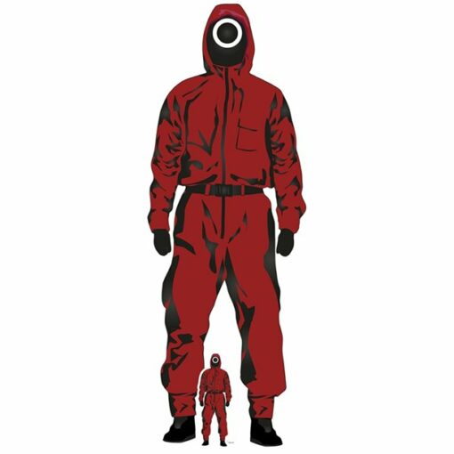 Survival Game Red Jumpsuit Cardboard Cutout