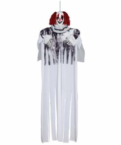 White Hanging Halloween Clown Prop