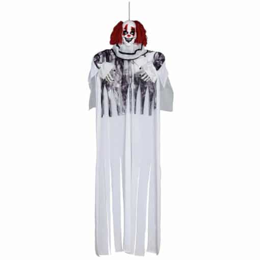 White Hanging Halloween Clown Prop