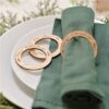 Burnout Wood Merry Christmas Napkin Rings