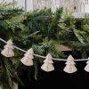 Cream Honeycomb Christmas Trees Garland