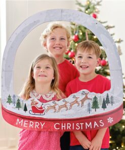 Customisable Snowglobe Christmas Photo Booth Frame