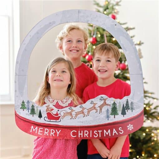 Customisable Snowglobe Christmas Photo Booth Frame