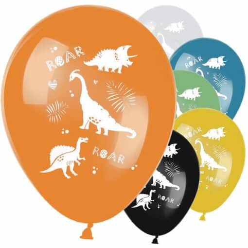 Dinosaur Roars Printed Latex Balloons