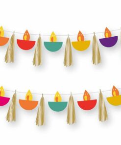 Diwali Symbol & Tassel Celebration Garland